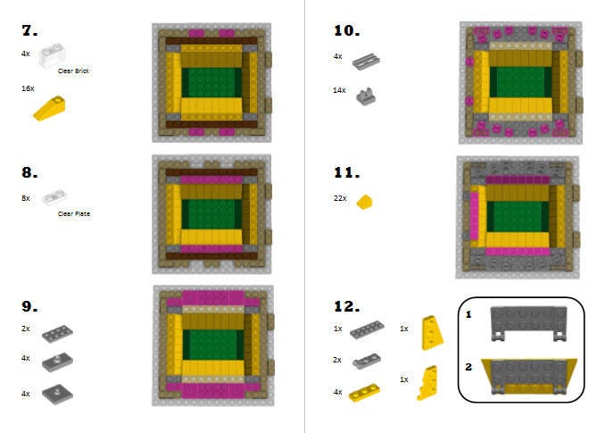 Mini Pittsburgh Steelers Heinz Field Custom LEGO Set / 100% | Etsy