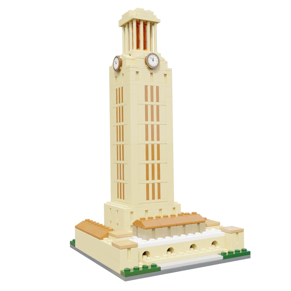 University of Texas UT Tower Mini Replica Model Building Set- With LED Light Brick - Etsy