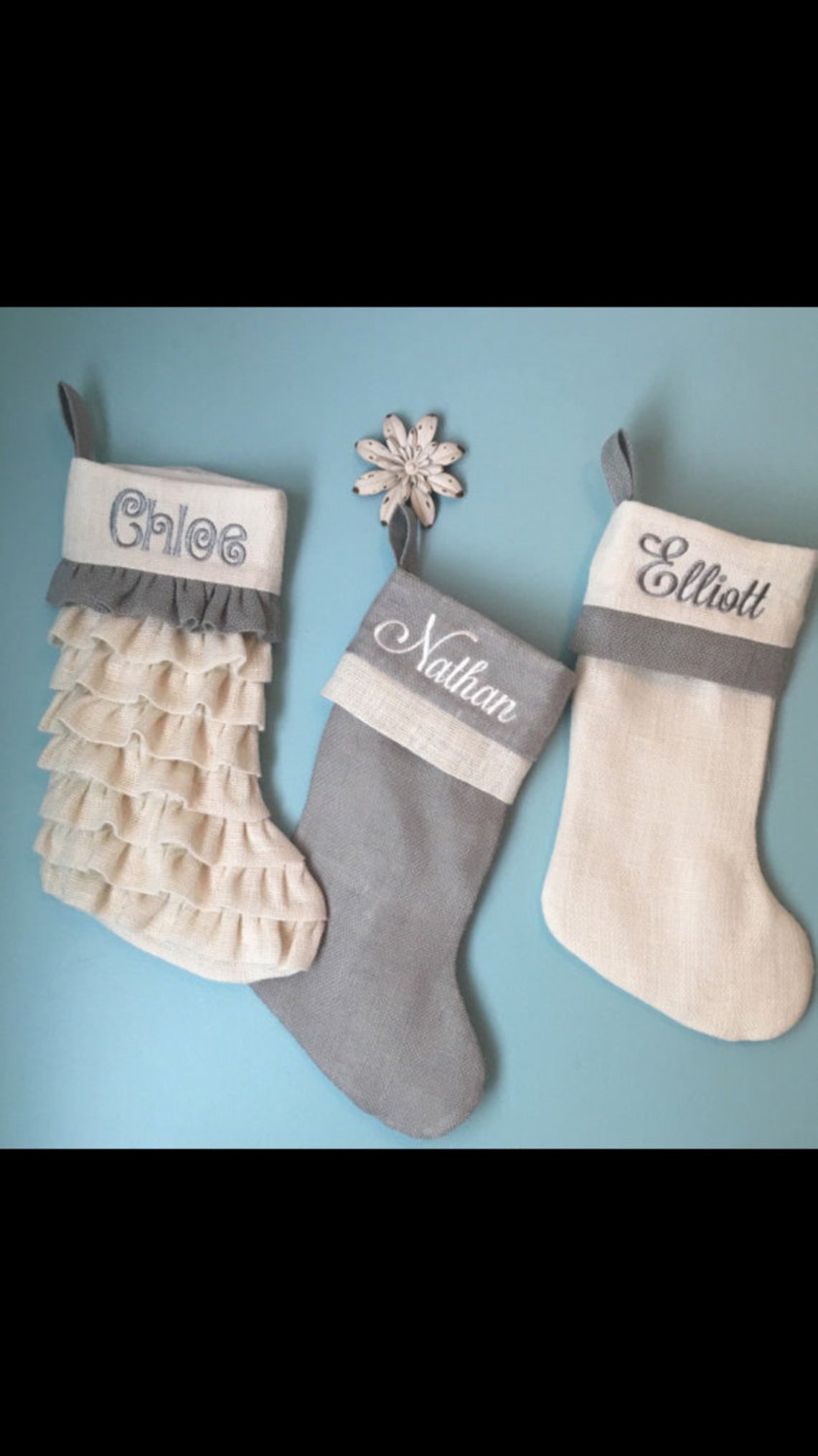 Monogrammed Christmas Stockings Etsy