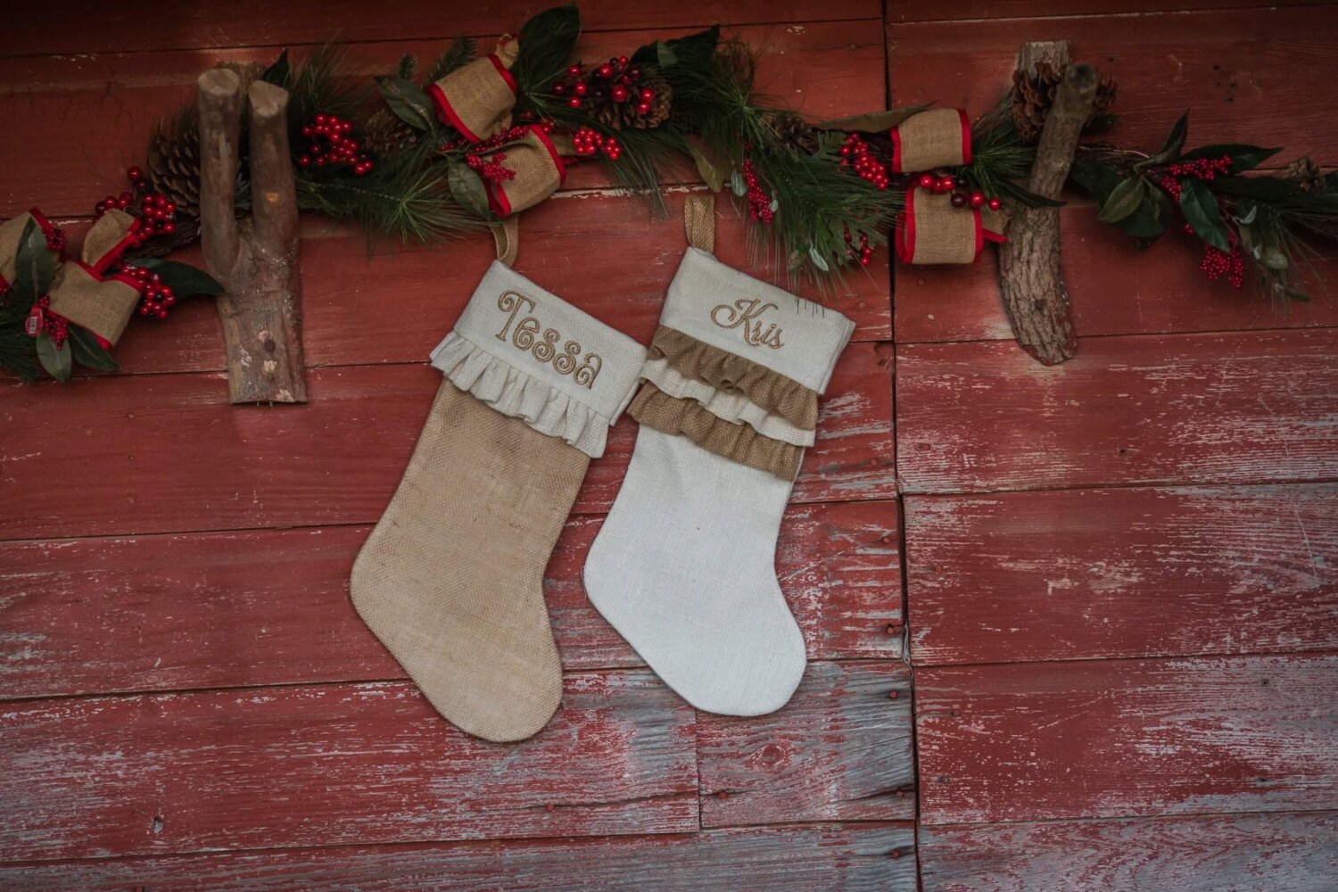 Monogrammed Christmas Stockings Etsy
