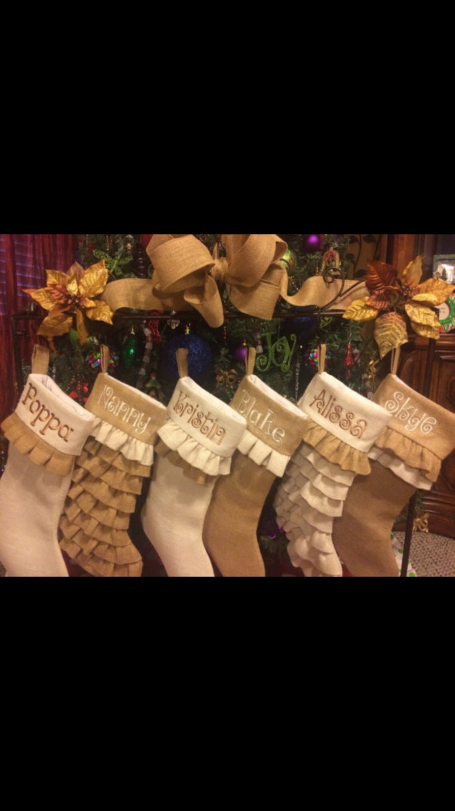 Monogrammed Christmas Stockings Etsy
