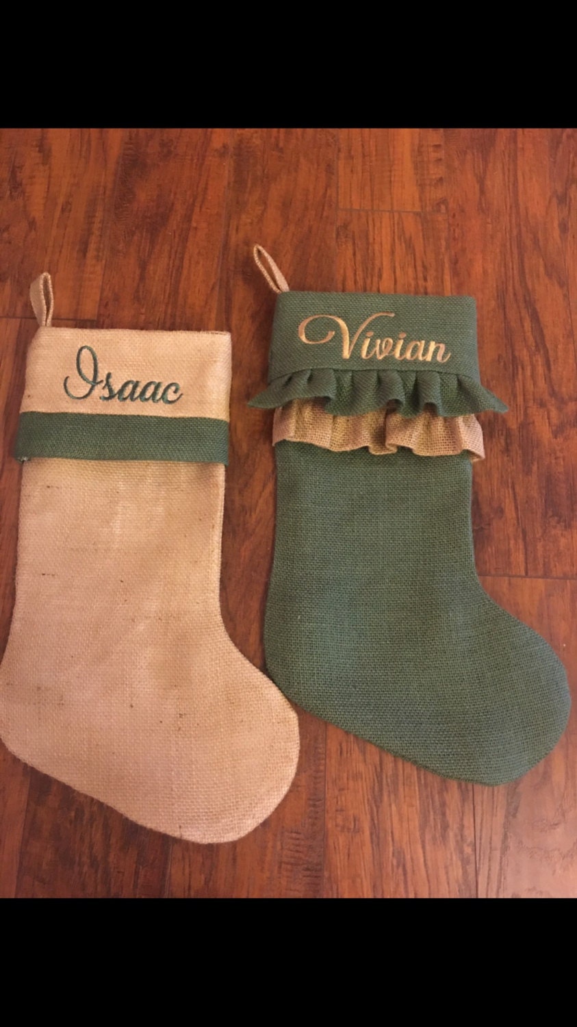 Monogrammed Christmas Stockings Etsy