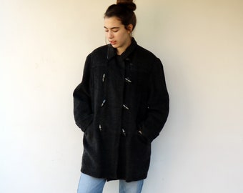 Vintage Norwellan Bluey Junior Wool Duffle Coat With Hood Vintage Norwellan Bluey Junior Wool Duffle Coat With Hood