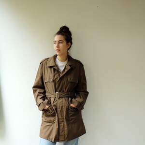 Nino Flex Trench Coat Vintage 70s 80s Boho Hippie Brown Khaki - Etsy