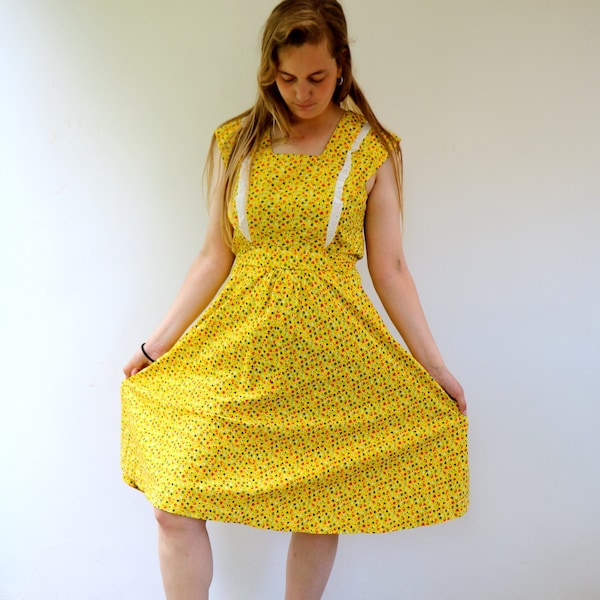 Sand Vintage Pinafore Dress