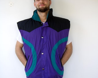 Vintage 90's Timberland Puffer Vest Red 100% Goose Down Packable