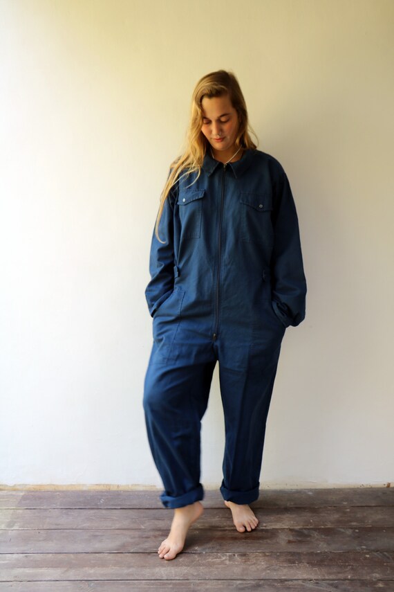 vintage denim boiler suit