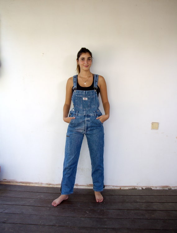 Levis Overalls, Vintage Blue Denim Jeans Jumpsuit… - image 10