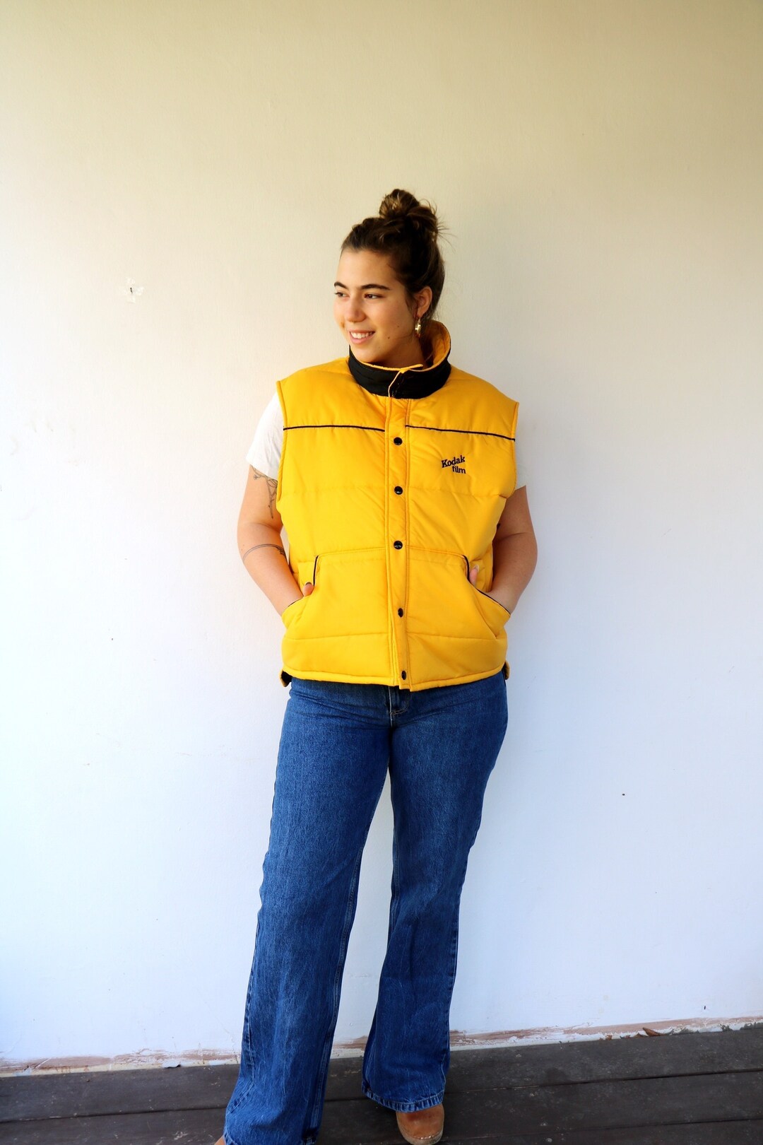 USA製 90s Walls Vintage Dawn Vest Vintage 90s Vest, Western Puffer Vest, Two Tone Puffer Vest