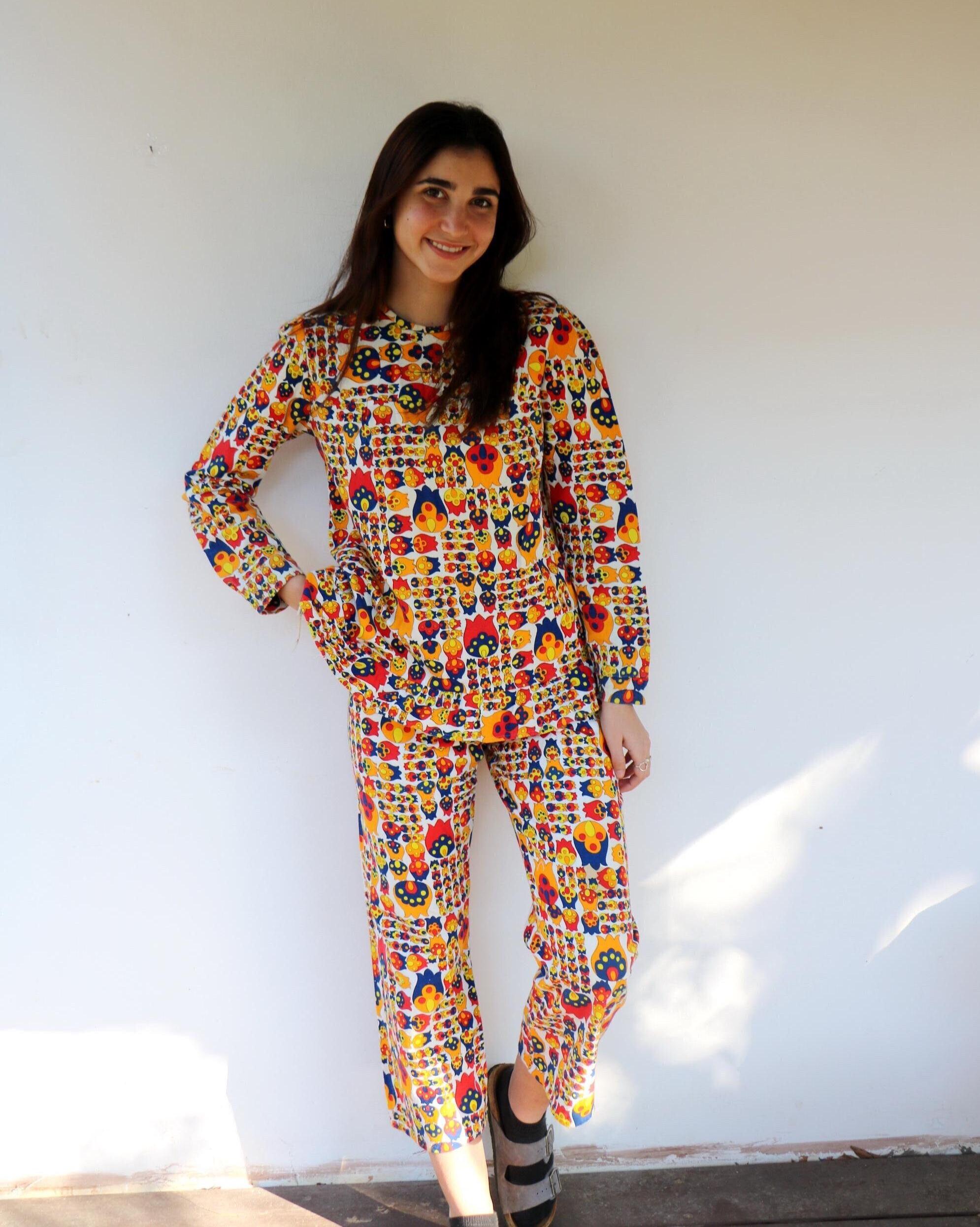 Nick and nora pajamas - Etsy 日本