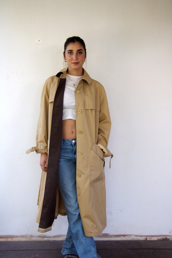 Misty Harbor Trench Coat, Vintage 80s 1980s Minimalist Misty Harbor Trench Coat, Vintage 80s 1980s Minimalist
