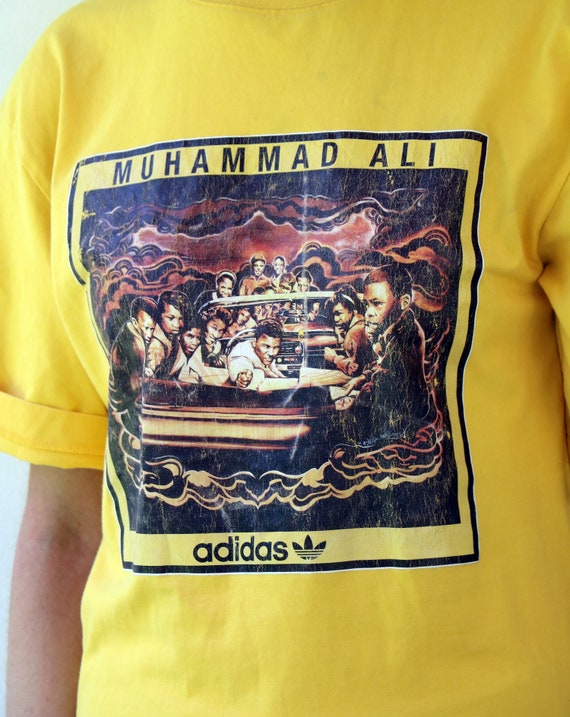 adidas yellow tee