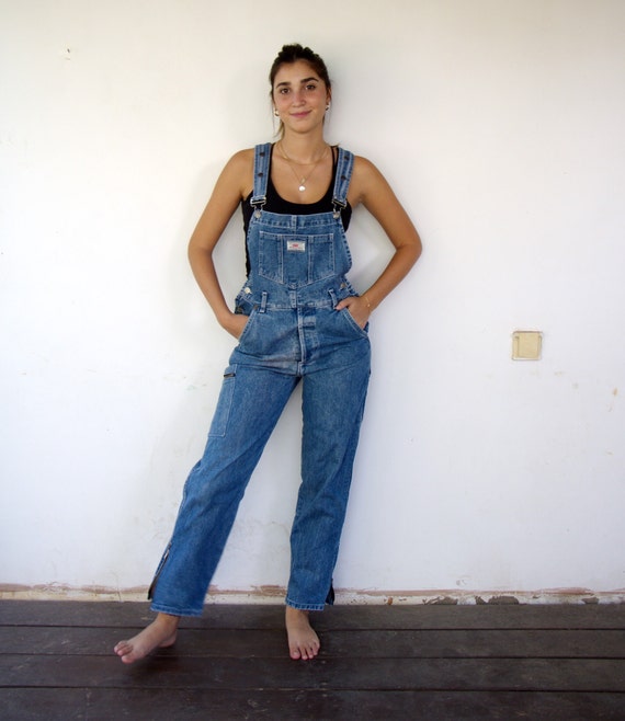 Levis Overalls, Vintage Blue Denim Jeans Jumpsuit… - image 3