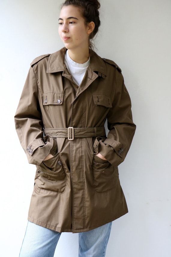 Nino Flex Trench Coat, Vintage 70s 80s Boho Hippie Br… - Gem Nino Flex Trench Coat, Vintage 70s 80s Boho Hippie Br… - Gem