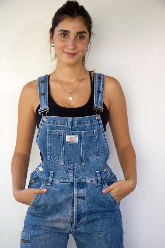 Levis Overalls, Vintage Blue Denim Jeans Jumpsuit… - image 4