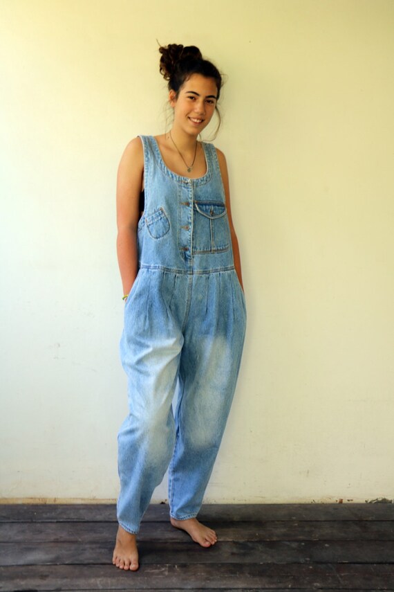 blue jean coveralls