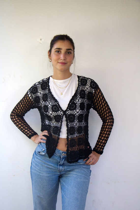 Vintage Crochet Cardigan