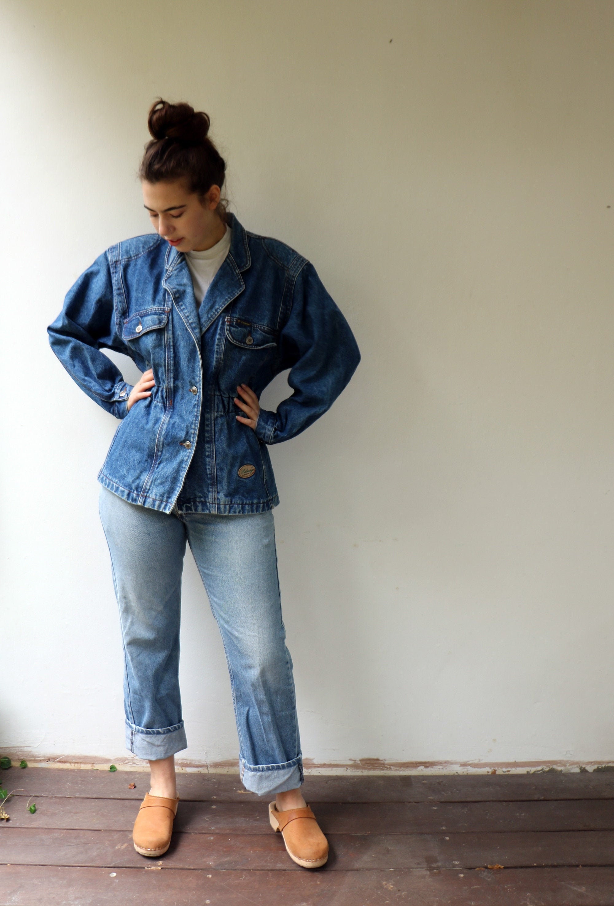 Palmiya Denim Jacket Vintage 80s Boho 