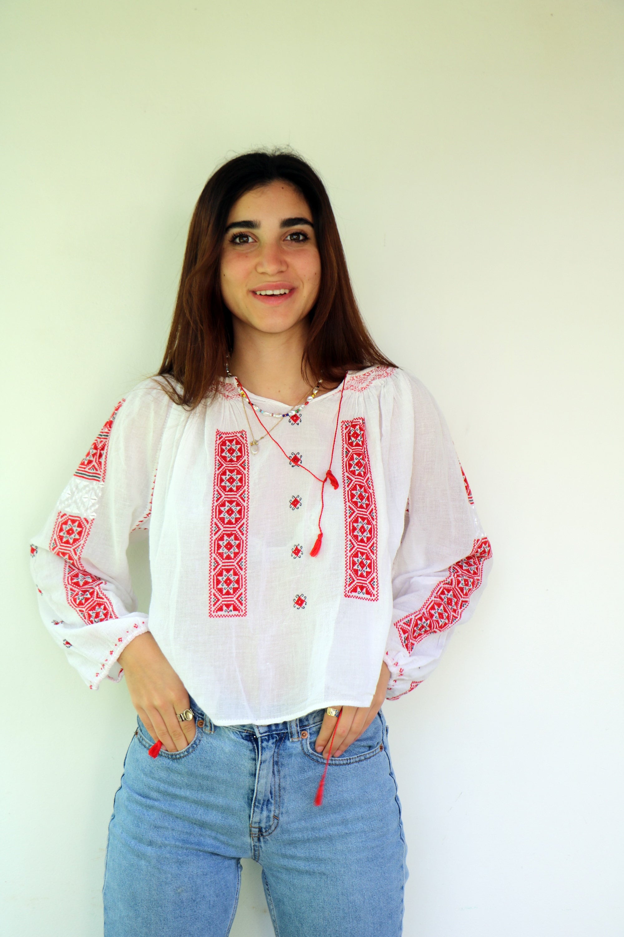 トップス 1940s All White Romanian Blouse M il_fullxfull.4874201763_tv28.jpg