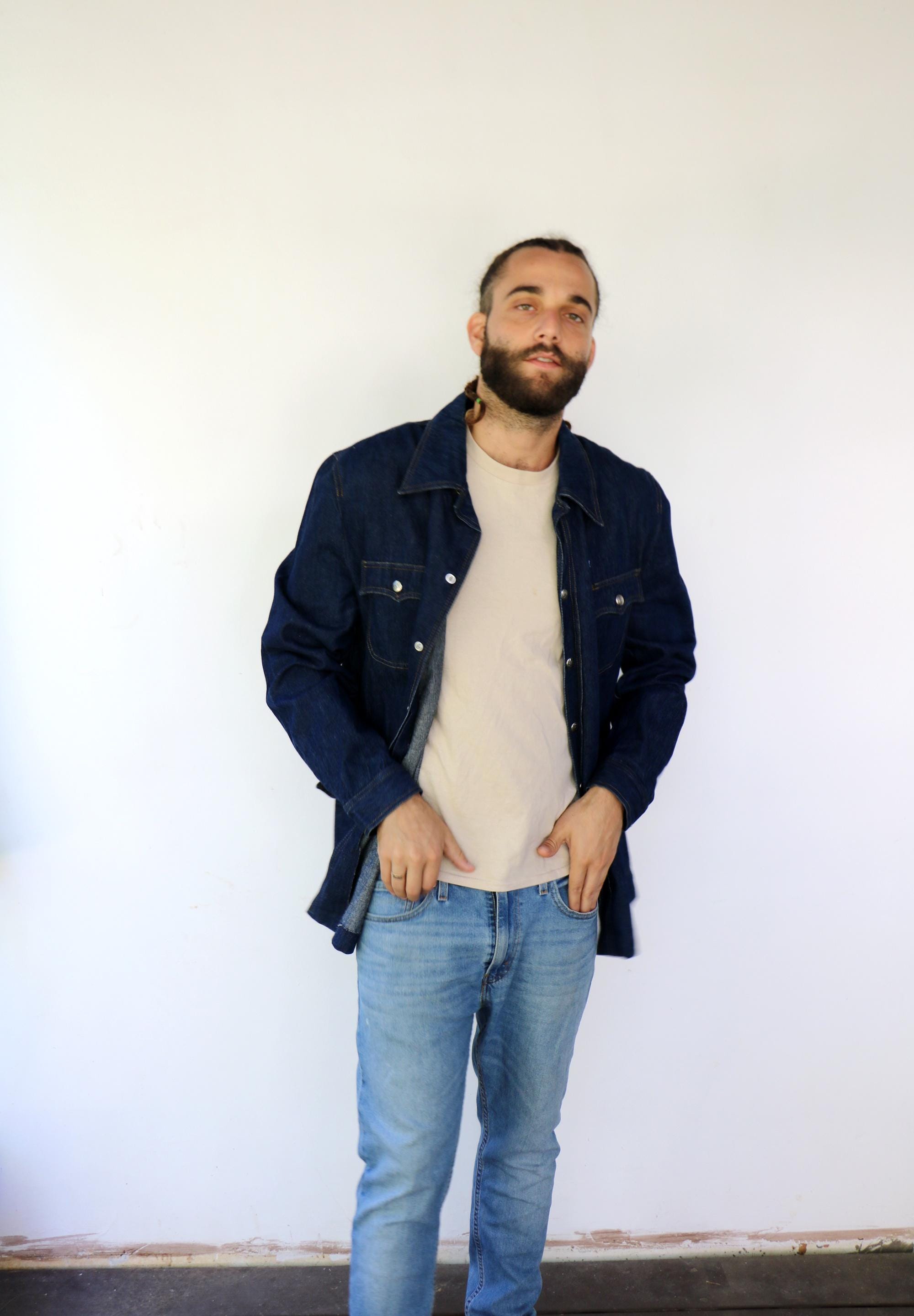 Vintage Lee Denim Workwear Jacket 70s Blue Jean Chore Coat Western