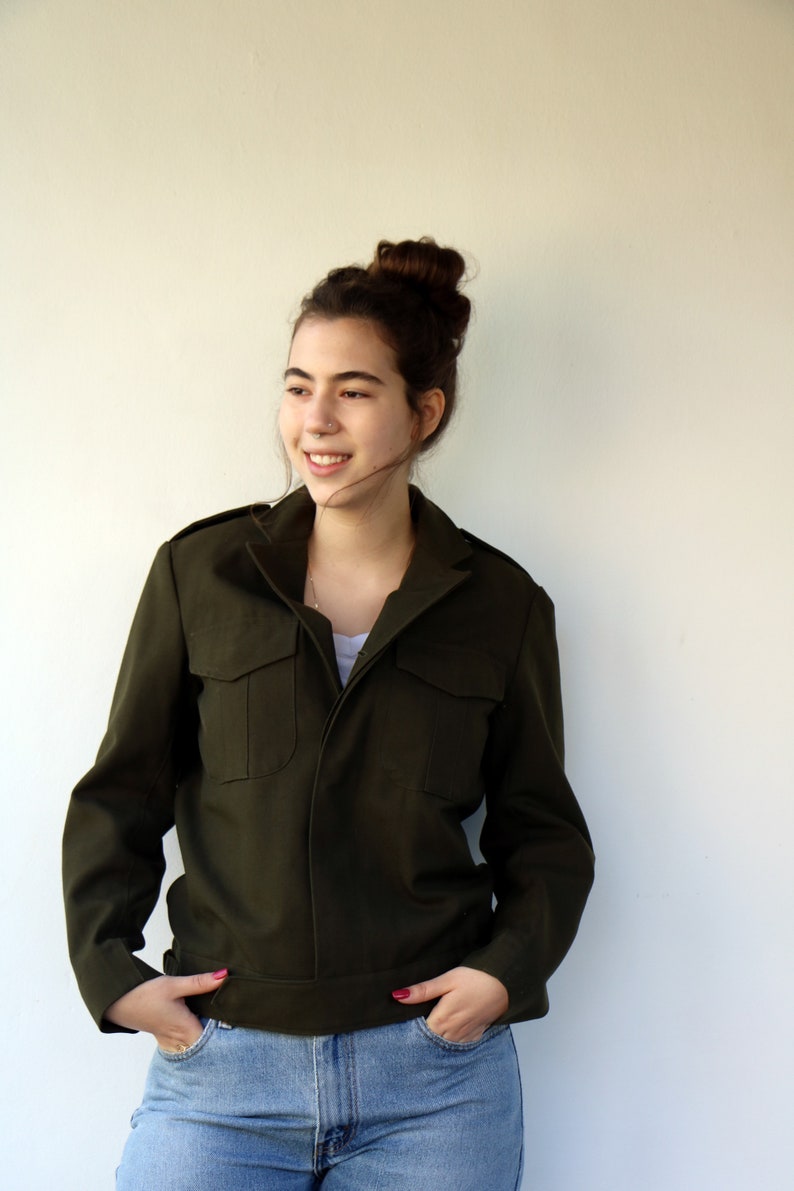 Military Jacket Vintage 50s Army Green Military Boho Hippie - Etsy