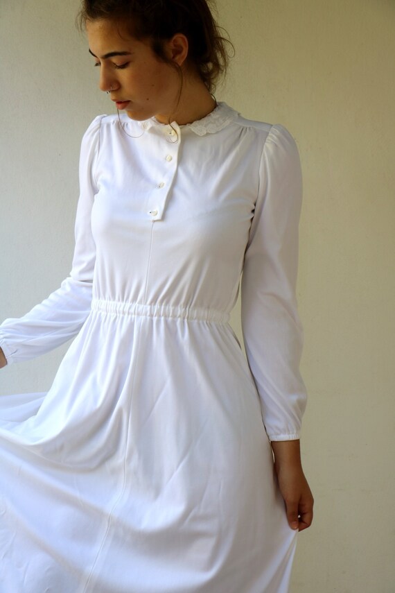 vintage white maxi dress