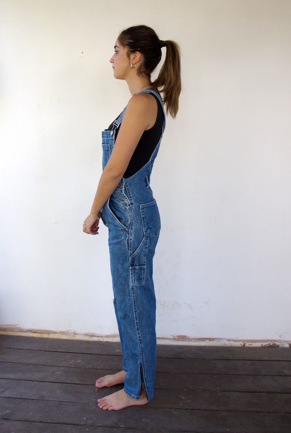 Levis Overalls, Vintage Blue Denim Jeans Jumpsuit… - image 7