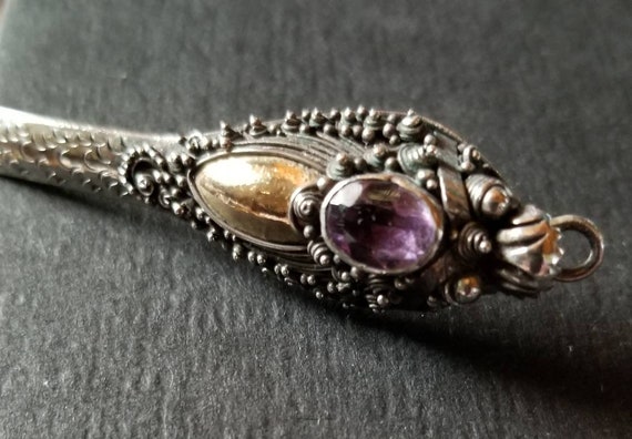 Vintage, Dragon necklace, Vintage Amethyst, Vintag
