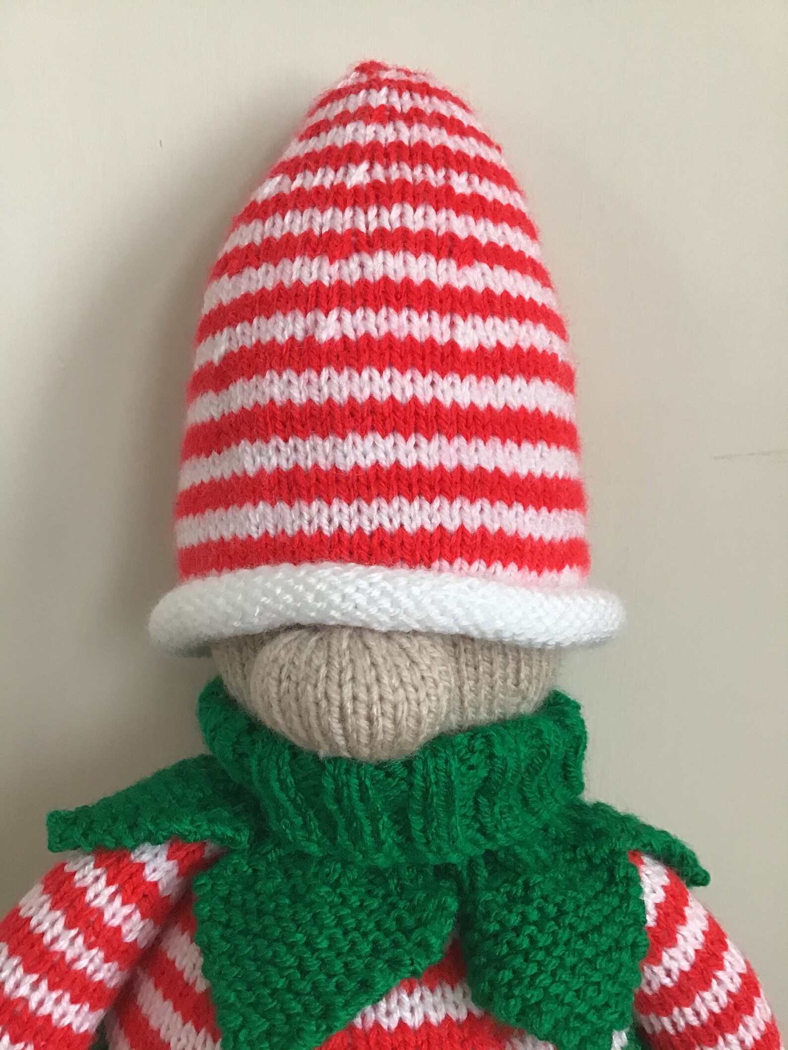 Knitted gonk gnome Christmas elf elf on a shelf Etsy