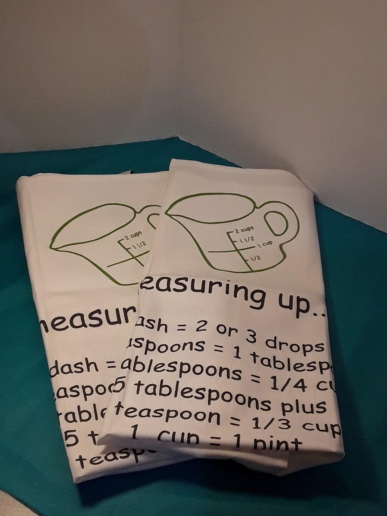 Williams-Sonoma toallas de cocina de algodón blanco midiendo | Etsy