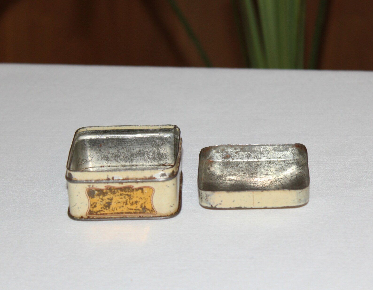 Antique tin anniversary gift jewelry boxVintage Tin Box Etsy