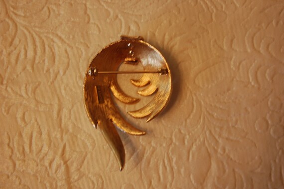 Kramer Brooch Gold and Silver Tone - image 3