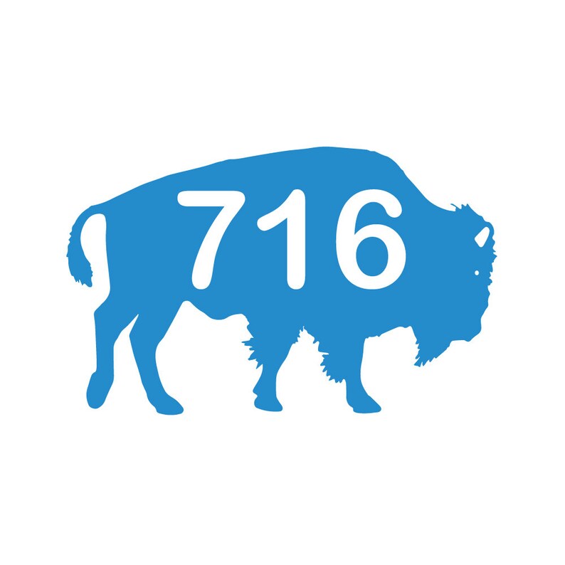 716 Buffalo Vinyl Decal | Etsy