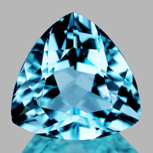Trillion de topaze bleu ciel 12,00 mm, pureté VVS, pierre précieuse naturelle en vrac pour bijoux