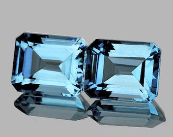 5 x 7 mm 天然スカイブルートパーズ オクタゴンカット ルースジェム
