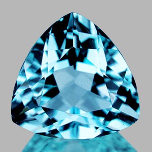Sky Blue Topaz Trillion 10.00 mm, Flawless-VVS Clarity, Natural Loose Gemstone for Jewelry