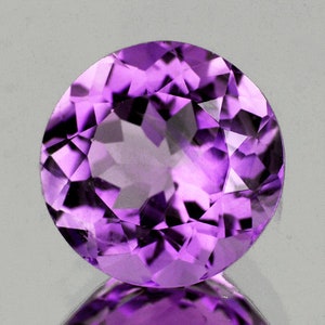 8.00 mm 1 pieces Round AAA Fire AAA Purple Amethyst Natural (Flawless-VVS)