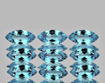 7x3.5 mm 9 pieces Marquise AAA Fire Natural Sky Blue Topaz (Flawless-VVS), Natural Loose Gemstone for Jewelry