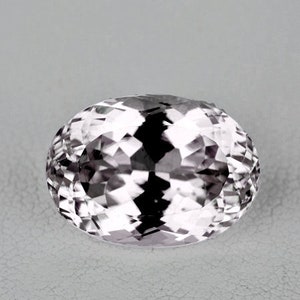 2.82 carat Oval 10x7 mm AAA Fire Natural White Kunzite {Flawless-VVS Clarity}, Unheated/Untreated Kunzite from Brazil