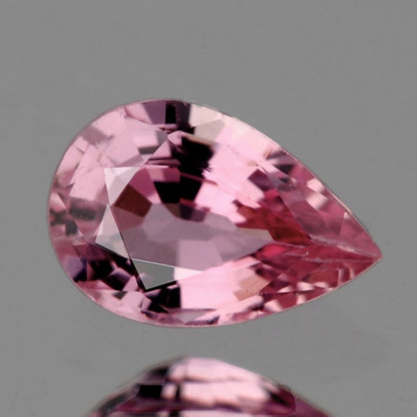 Ceylon Pink Sapphire Pear 6x4 mm , Flawless-VVS Clarity, Natural Loose Gemstone for Jewelry