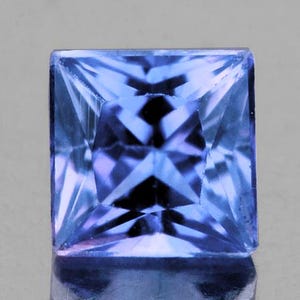 3.50 mm 1 piece Square Princess Cut Extreme Brilliancy AAA Ceylon Blue Sapphire Natural { Flawless-VVS Clarity }