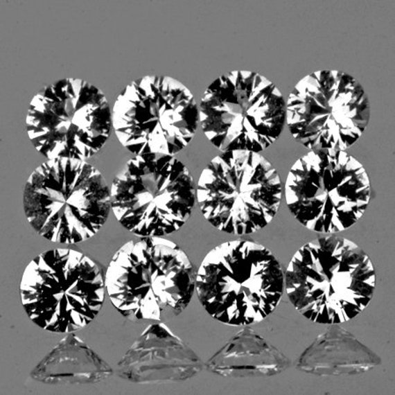 スターリングシルバー作成ホワイトサファイアラウンドカットソリティアスタッドイヤリング、すべてのサイズ Earrings for W 並行輸入品 スターリングシルバー黄色7 mmラウンドジェムストーン\u0026作成ホワイト