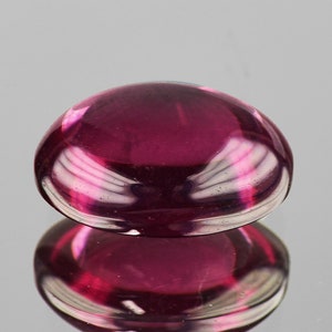 Raspberry Pink Rhodolite Garnet Oval Cabochon 8x6 mm, { Flawless-VVS Clarity }, Natural Loose Gemstone for Jewelry
