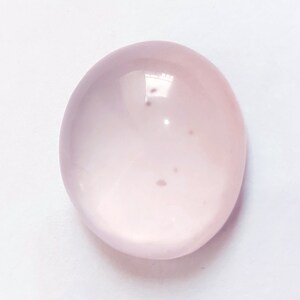Pink Rose Quartz 38.51carat Oval Cabochon 24.87 x 22.50 x 9.49 mm Natural Loose Gemstone, Highly Transparent and Clean, AAA Grade
