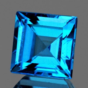 6.00 mm 1 piece AAA Fire Natural Swiss Blue Topaz { Flawless-VVS Clarity}