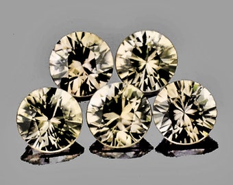 1.70 mm 5 pieces Round Brilliant Cut Extreme Brilliancy Bright Champagne Diamond Natural (C1-C2) {VVS}