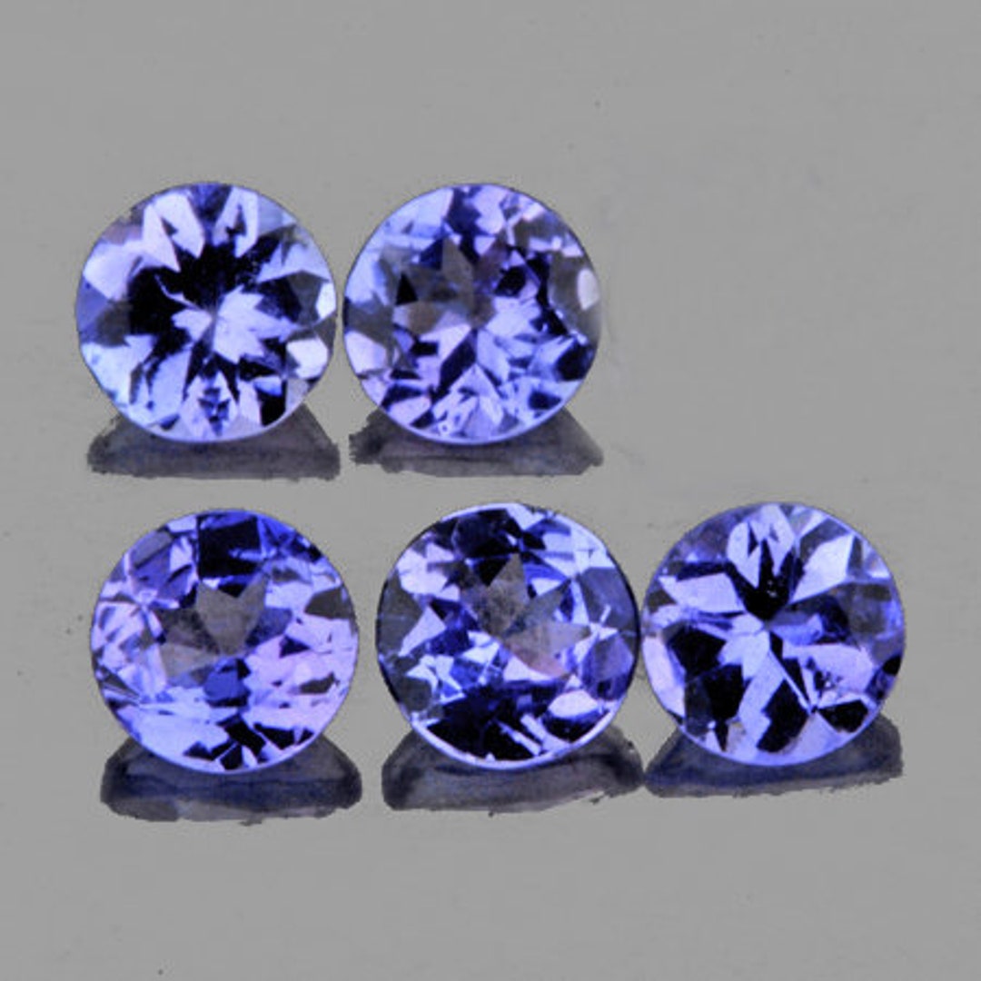 Lot De 10 Tanzanites Violettes Naturelles Certifiées - 80,31 Carats Total, Qualité Excellente, Non Traitées
