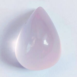 Pink Rose Quartz 79.43 carat Pear Cabochon 32.00 x 21.87 x 19.01 mm Natural Loose Gemstone, Highly Transparent and Clean, AAA Grade