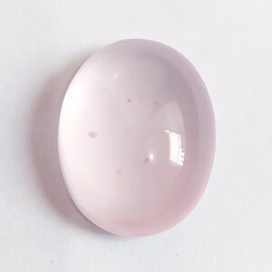 Pink Rose Quartz 42.90 carat Oval Cabochon 28.00 x 21.44 x 10.28 mm Natural Loose Gemstone, Highly Transparent and Clean, AAA Grade