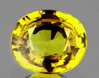 Yellow Sapphire Oval 5x4mm, Flawless-VVS Clarity, Natural Loose Gemstone for Jewelry